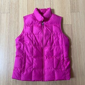 Lands' End Fuchsia Puffer Vest